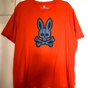 Psycho Bunny T-SHIRT, orange, Sz. XL(7), short sleeves, Unisex, never worn!
